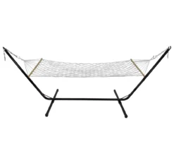 Northlight White Lattice Macrame Single Hammock 8 Northlight White Lattice Macrame Single Hammock -Chic Furniture Store 810576012 1