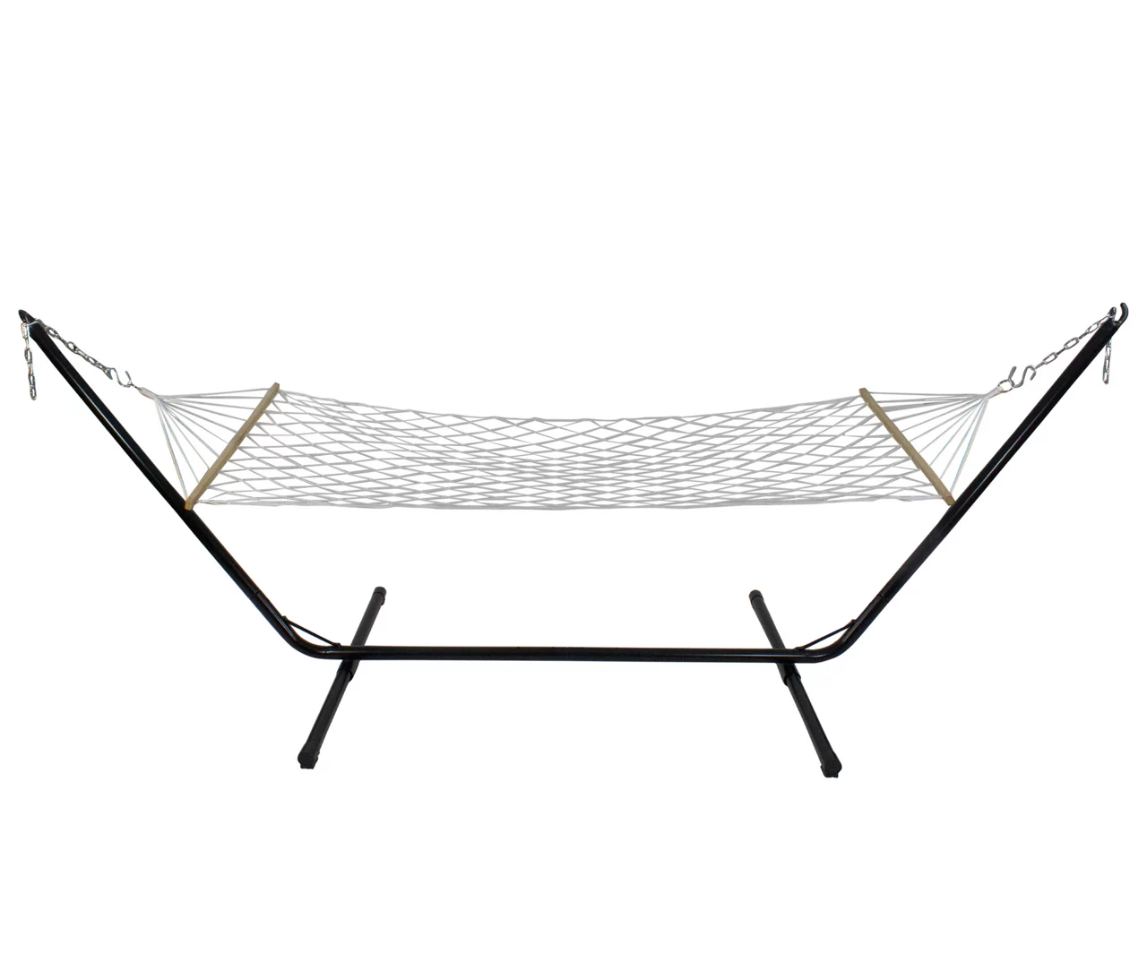 Northlight White Lattice Macrame Single Hammock 5 Northlight White Lattice Macrame Single Hammock - Image 3
