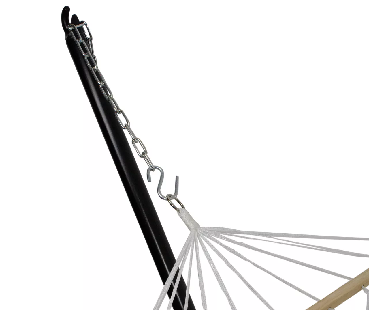 Northlight White Lattice Macrame Single Hammock 6 Northlight White Lattice Macrame Single Hammock - Image 4