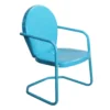 Northlight Turquoise Tulip Metal Armchair
