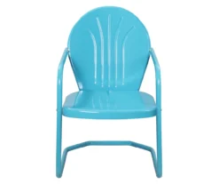 Northlight Turquoise Tulip Metal Armchair -Chic Furniture Store 810576044 2