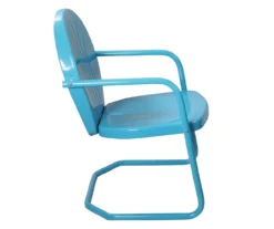 Northlight Turquoise Tulip Metal Armchair -Chic Furniture Store 810576044 3
