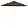Northlight 9' Brown Market Wood Patio Umbrella -Chic Furniture Store 810576088