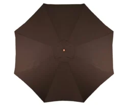Northlight 9' Brown Market Wood Patio Umbrella -Chic Furniture Store 810576088 2