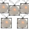 Sienna White & Black Lantern Mini Light Set, 10-Lights -Chic Furniture Store 810576135