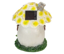 Northlight Yellow Floral House Solar Garden Statuary 11 Northlight Yellow Floral House Solar Garden Statuary -Chic Furniture Store 810576145 4