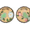 "Welcome" Bird & Flower Stepping Garden Stones, 2-Pack
