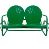 Northlight Green 2-Person Metal Glider Bench 1 Northlight Green 2-Person Metal Glider Bench -Chic Furniture Store 810576211