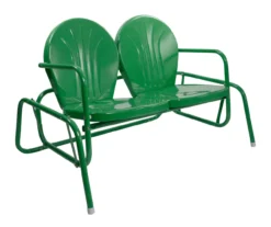 Northlight Green 2-Person Metal Glider Bench -Chic Furniture Store 810576211 2