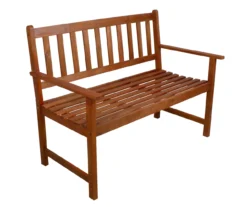 Northlight Light Brown Acacia Wood Patio Bench -Chic Furniture Store 810576214 1
