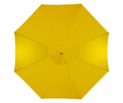 Northlight 9' Yellow Market Wood Patio Umbrella -Chic Furniture Store 810576292 2