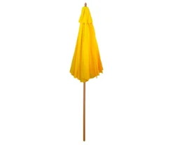 Northlight 9' Yellow Market Wood Patio Umbrella -Chic Furniture Store 810576292 3