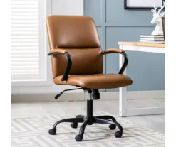 Camel Brown Vegan Leather Office Chair 18 Camel Brown Vegan Leather Office Chair -Chic Furniture Store 810583520 A0 1