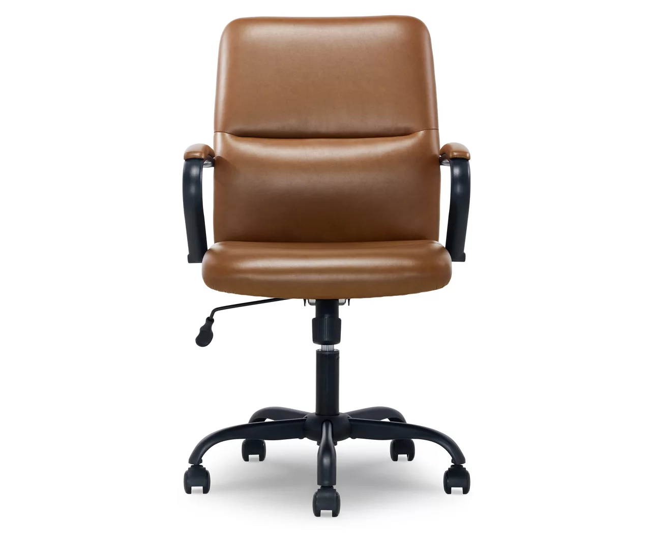 Camel Brown Vegan Leather Office Chair 3 Camel Brown Vegan Leather Office Chair