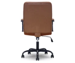 Camel Brown Vegan Leather Office Chair 17 Camel Brown Vegan Leather Office Chair -Chic Furniture Store 810583520 A2 1
