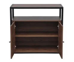 Walnut Chevron 2-Door Storage Cabinet 13 Walnut Chevron 2-Door Storage Cabinet -Chic Furniture Store 810584249 A7 2