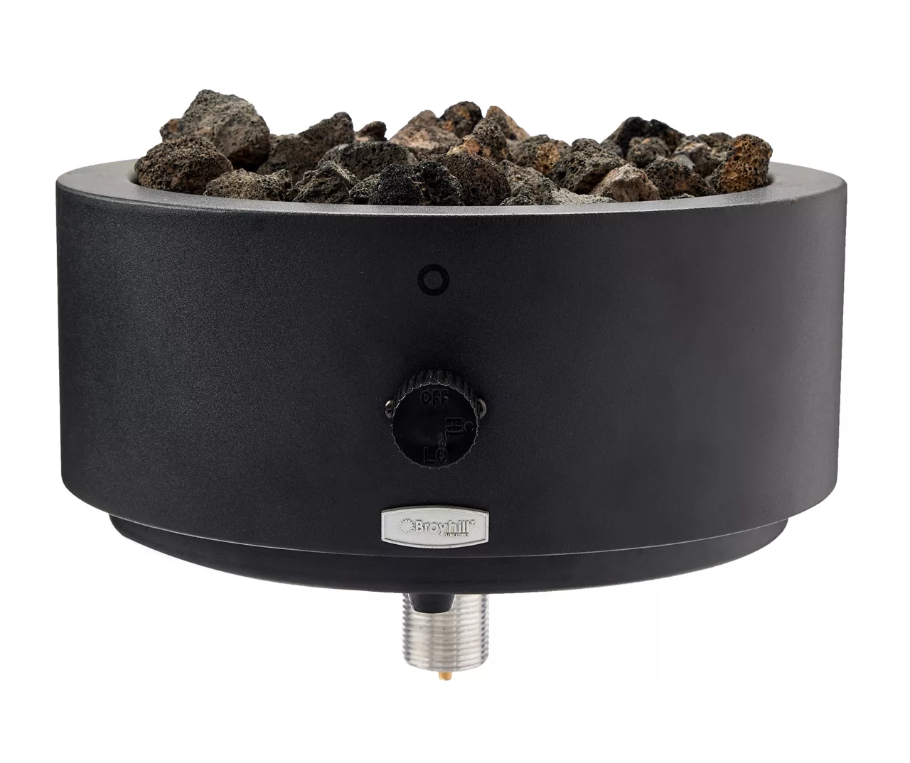 10" Black Gas Steel Tabletop Fire Bowl 3 10" Black Gas Steel Tabletop Fire Bowl