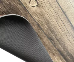 Brown Chevron Wood Print PVC Desk Mat, (34" X 47") -Chic Furniture Store 810586420 2