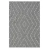 Jani Lagos Gray Geometric Outdoor Area Rug, (5' X 7') -Chic Furniture Store 810586754 810586755 810586756 A0 1 1