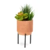 Artificial Succulent Arrangement In Terra-Cotta Pot & Metal Stand 1 Artificial Succulent Arrangement In Terra-Cotta Pot & Metal Stand -Chic Furniture Store 810587222 A0 1
