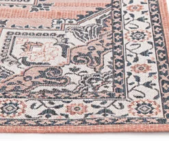 Braiden Orange & Navy Floral Medallion Outdoor Area Rug, (8' X 10') 11 Braiden Orange & Navy Floral Medallion Outdoor Area Rug, (8' X 10') -Chic Furniture Store 810587368 810587369 810587370 2