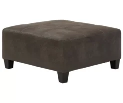 Signature Design By Ashley Navi Faux Leather Oversized Accent Ottoman