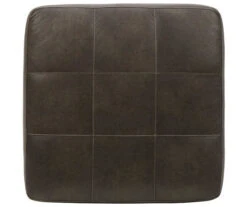 Navi Smoke Faux Leather Oversize Accent Ottoman -Chic Furniture Store 810587441 3