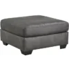 Bladen Slate Faux Leather Oversize Accent Ottoman -Chic Furniture Store 810587473 2