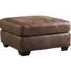 Bladen Coffee Faux Leather Oversize Accent Ottoman