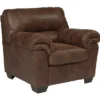 Bladen Coffee Faux Leather Armchair -Chic Furniture Store 810587481 2
