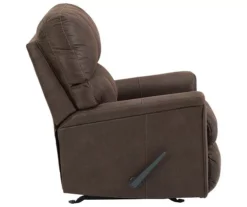 Navi Chestnut Faux Leather Rocker Recliner -Chic Furniture Store 810587485 5