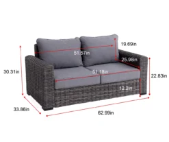 Broyhill Pembroke All-Weather Wicker Cushioned Patio Loveseat 33 Broyhill Pembroke All-Weather Wicker Cushioned Patio Loveseat -Chic Furniture Store 810588207 X0 2