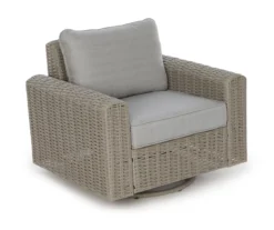 Broyhill Pembroke All-Weather Wicker Cushioned Patio Swivel Glider Chair -Chic Furniture Store 810588252 0435 A0 1