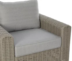 Broyhill Pembroke All-Weather Wicker Cushioned Patio Swivel Glider Chair -Chic Furniture Store 810588252 0436 A8 5