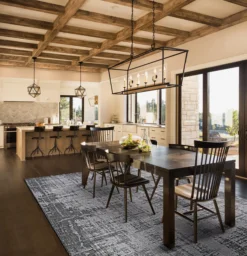 Tiverton Anthracite Light Gray Abstract Outdoor Area Rug