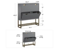 CosmoLiving Brielle Entryway Shoe Storage Cabinet 25 CosmoLiving Brielle Entryway Shoe Storage Cabinet -Chic Furniture Store 810589009 2