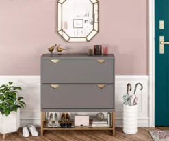 CosmoLiving Brielle Entryway Shoe Storage Cabinet 17 CosmoLiving Brielle Entryway Shoe Storage Cabinet -Chic Furniture Store 810589010 1