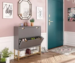 CosmoLiving Brielle Entryway Shoe Storage Cabinet 18 CosmoLiving Brielle Entryway Shoe Storage Cabinet -Chic Furniture Store 810589010 6