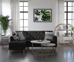 Amelia Faux Marble 4-Shelf Bookcase -Chic Furniture Store 810589033 5