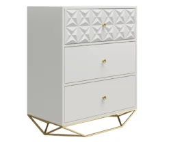 Blair White 3-Drawer Dresser 12 Blair White 3-Drawer Dresser -Chic Furniture Store 810589237 4
