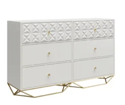 Blair White 6-Drawer Dresser -Chic Furniture Store 810589238 4