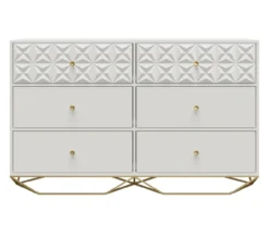 Blair White 6-Drawer Dresser -Chic Furniture Store 810589238 5