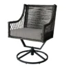Real Living Arrow Ridge All-Weather Wicker Cushioned Patio Swivel Dining Chairs, 4-Pack 2 Real Living Arrow Ridge All-Weather Wicker Cushioned Patio Swivel Dining Chairs, 4-Pack -Chic Furniture Store 810589367 2