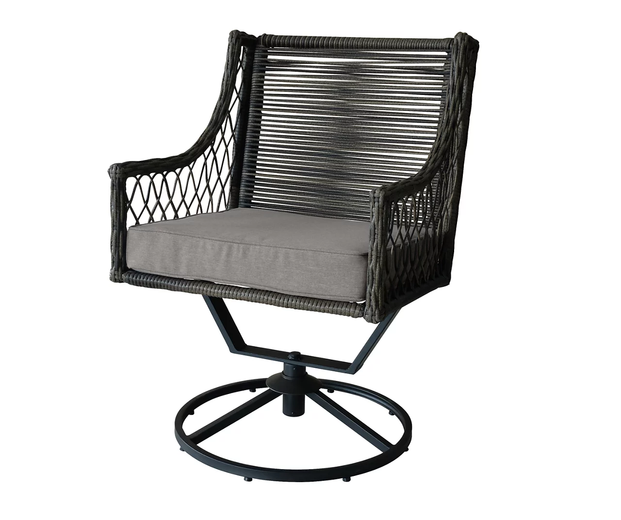 Real Living Arrow Ridge All-Weather Wicker Cushioned Patio Swivel Dining Chairs, 4-Pack 3 Real Living Arrow Ridge All-Weather Wicker Cushioned Patio Swivel Dining Chairs, 4-Pack