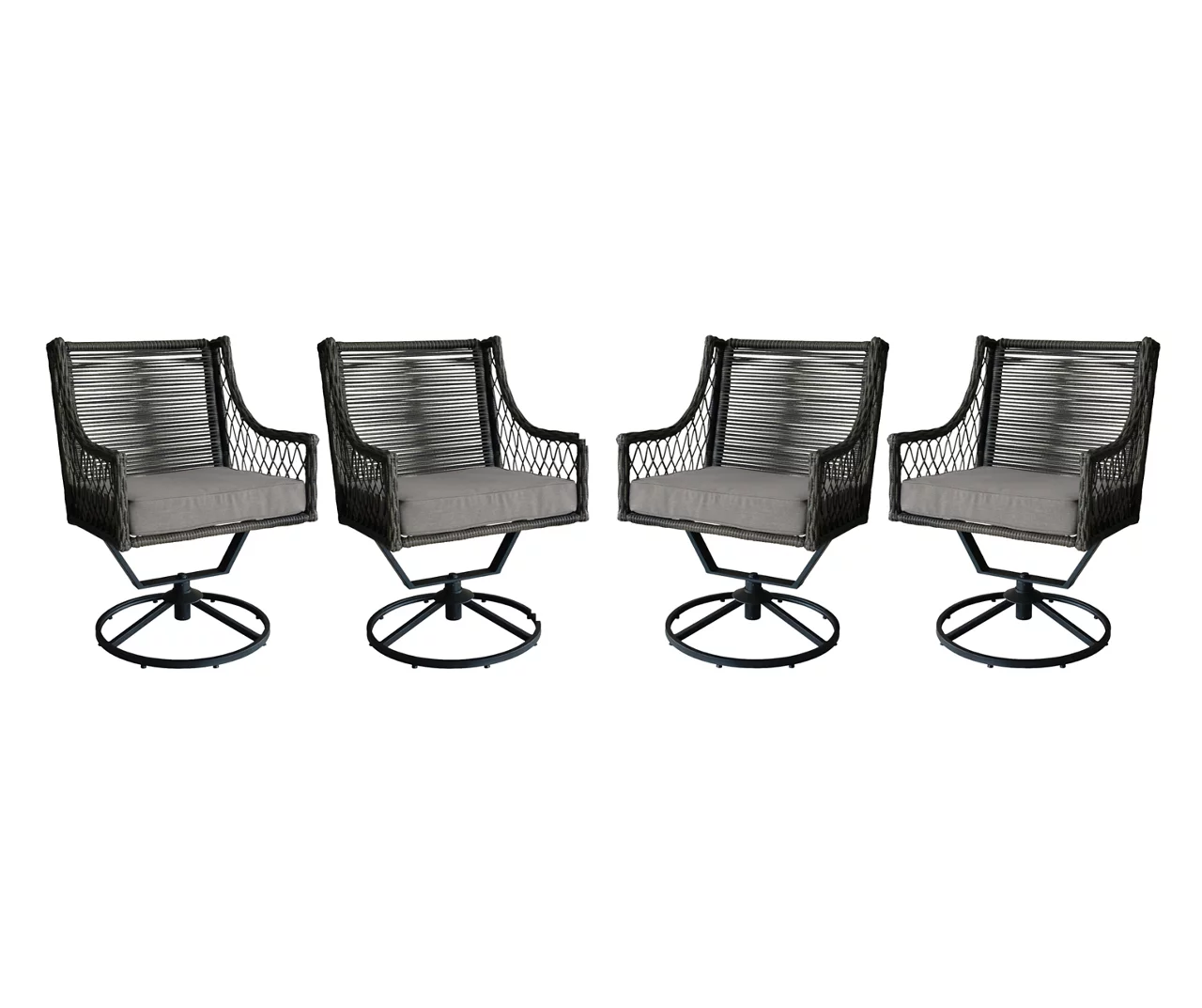 Real Living Arrow Ridge All-Weather Wicker Cushioned Patio Swivel Dining Chairs, 4-Pack 8 Real Living Arrow Ridge All-Weather Wicker Cushioned Patio Swivel Dining Chairs, 4-Pack - Image 6