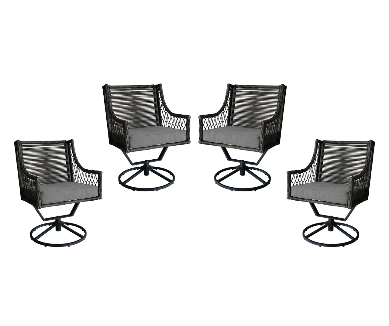 Real Living Arrow Ridge All-Weather Wicker Cushioned Patio Swivel Dining Chairs, 4-Pack 7 Real Living Arrow Ridge All-Weather Wicker Cushioned Patio Swivel Dining Chairs, 4-Pack - Image 5