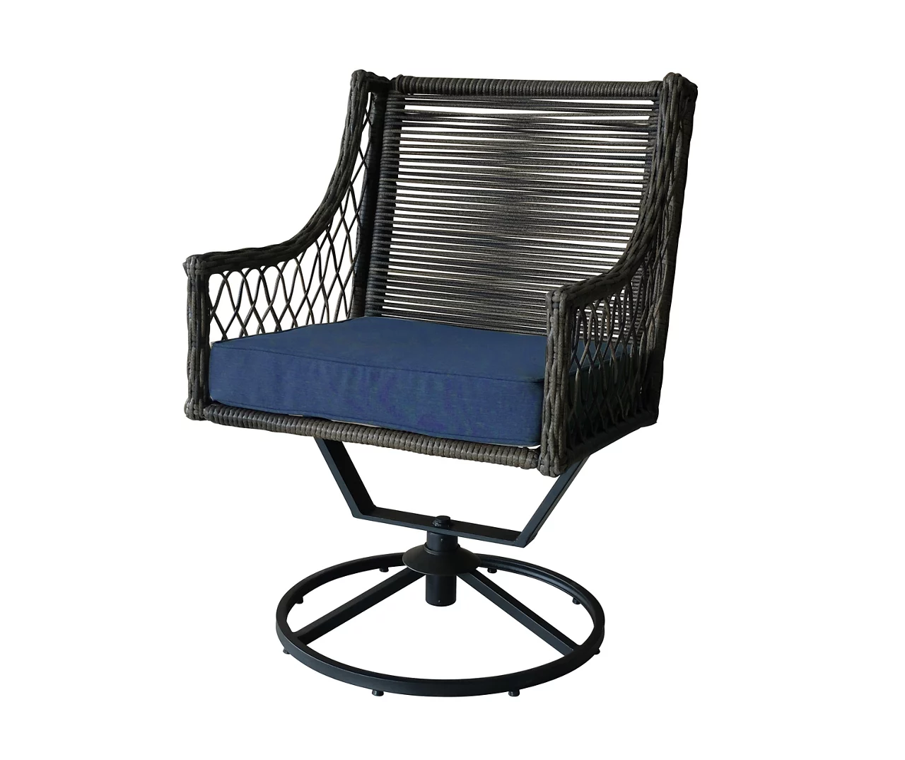 Real Living Arrow Ridge All-Weather Wicker Cushioned Patio Swivel Dining Chairs, 4-Pack 4 Real Living Arrow Ridge All-Weather Wicker Cushioned Patio Swivel Dining Chairs, 4-Pack - Image 2