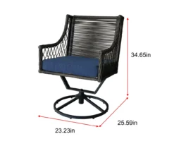 Real Living Arrow Ridge All-Weather Wicker Cushioned Patio Swivel Dining Chairs, 4-Pack 18 Real Living Arrow Ridge All-Weather Wicker Cushioned Patio Swivel Dining Chairs, 4-Pack -Chic Furniture Store 810589368 X0 2