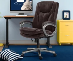 Benton Brown Big & Tall Faux Leather Executive Office Chair -Chic Furniture Store 810590314 1