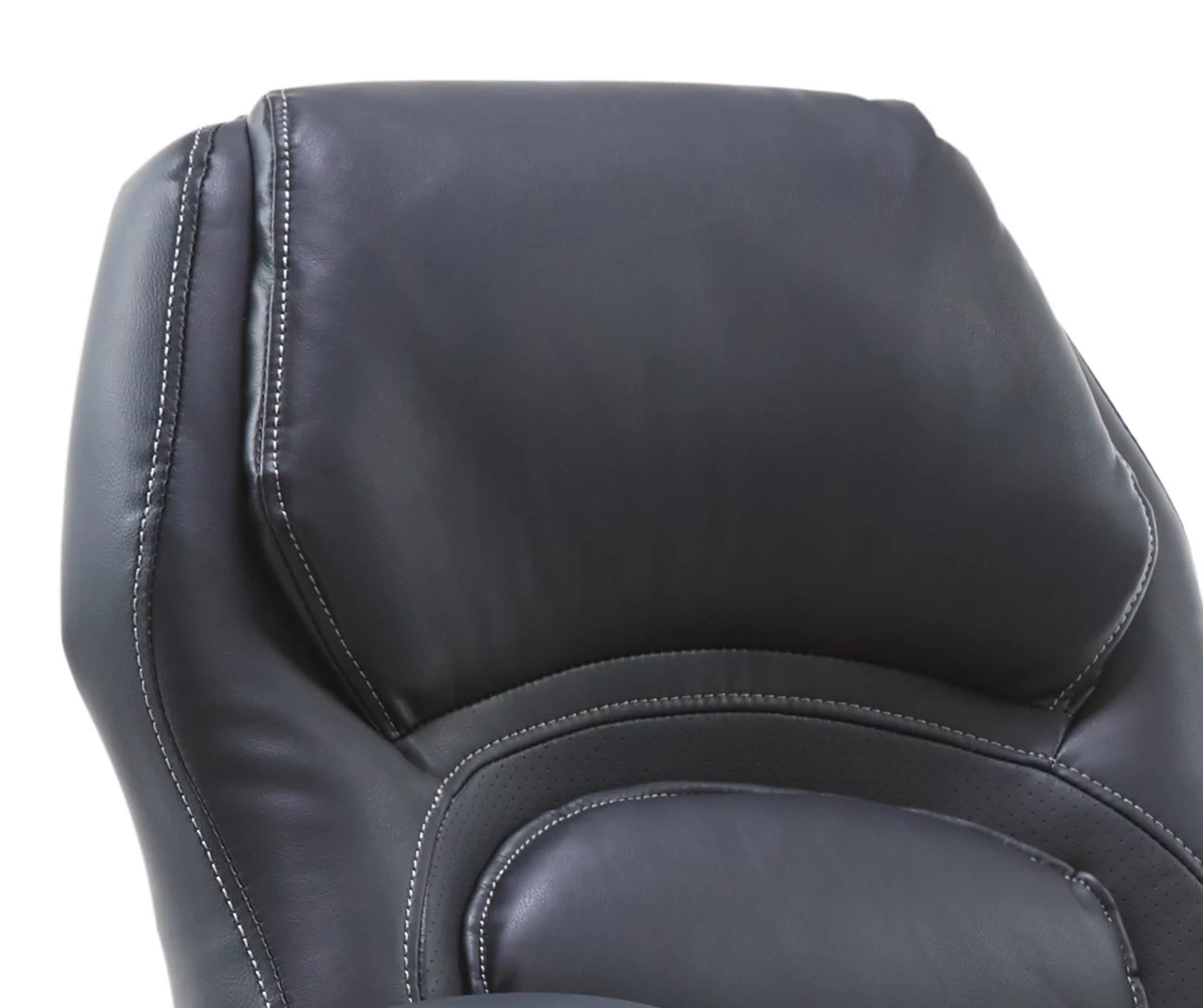 Delvin Black Bonded Leather Office Chair 11 Delvin Black Bonded Leather Office Chair - Image 9